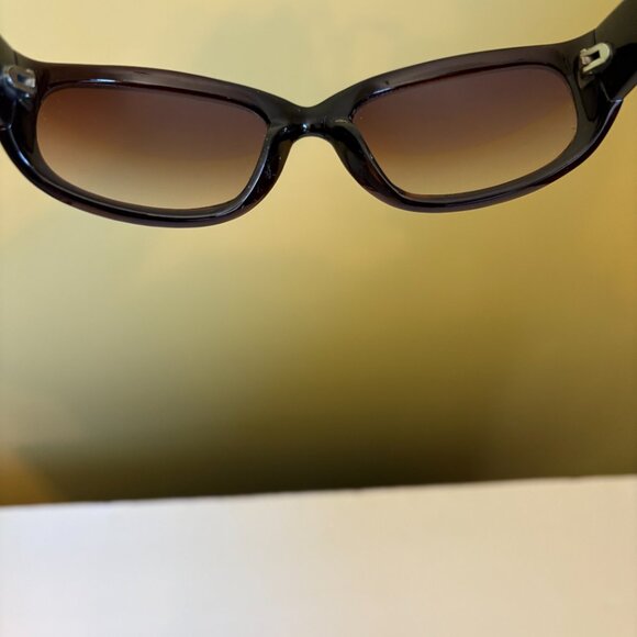 Fossil Women's Rectangle Sunglasses Dark Brown Frames - Picture 6 of 7